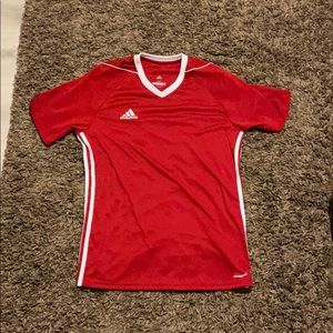 Adidas red shirt Men Medium never worn.